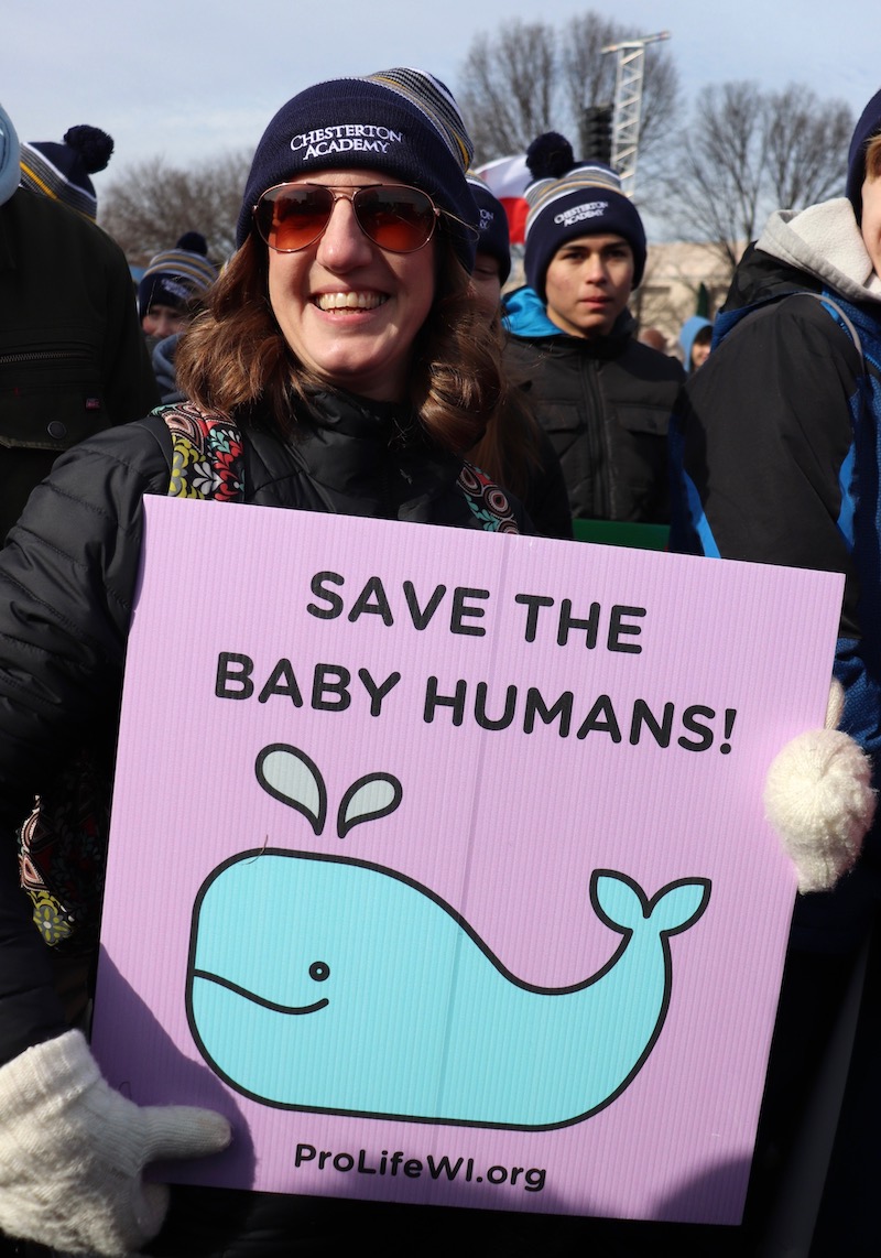 pro-life signs march