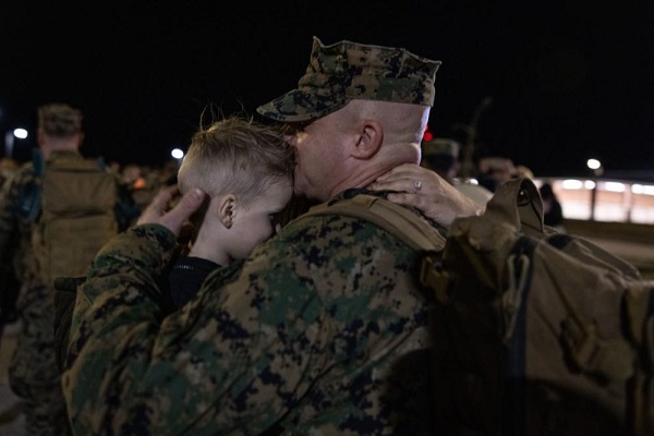 Military Homecoming from Japan