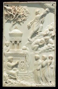 Ascension of Christ and Noli me tangere, c. 400, ivory, Milan or Rome