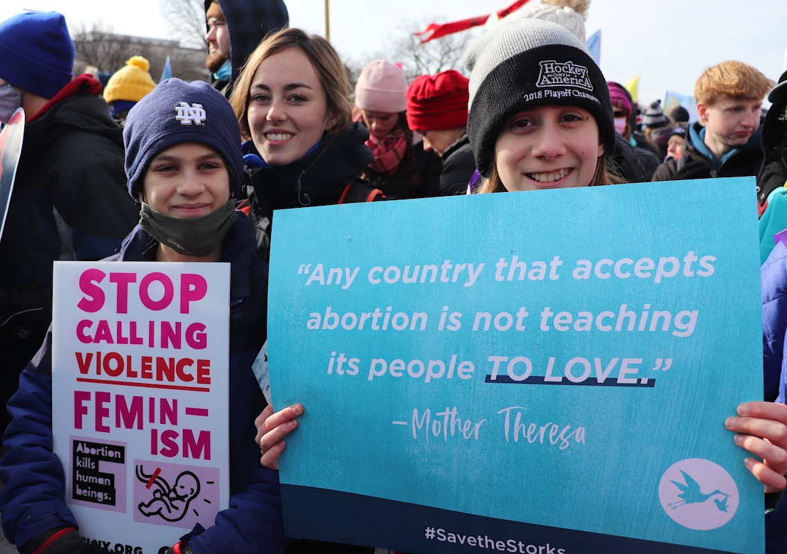 march pro-life signs