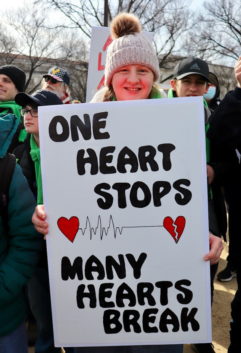 pro-life signs march