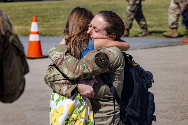 Military Home from Africa