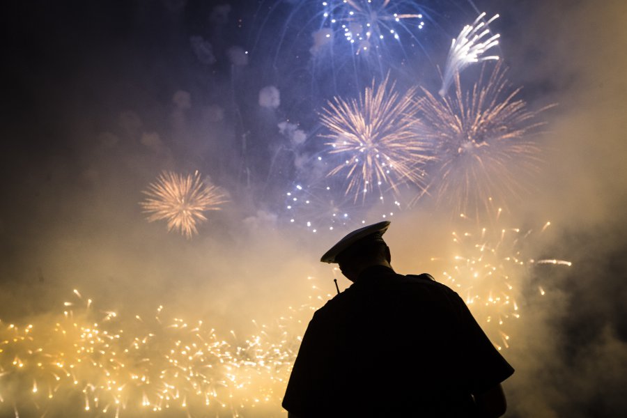 Labor Day Fireworks police officer