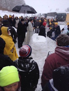 Priest leading Mass in PA