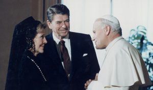 Ronald Reagan Pope John Paul II