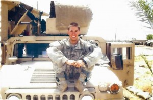 U.S. Army Staff Sgt. Michael Ollis on a combat deployment.