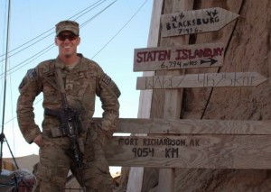 U.S. Army Staff Sgt. Michael Ollis serving overseas.